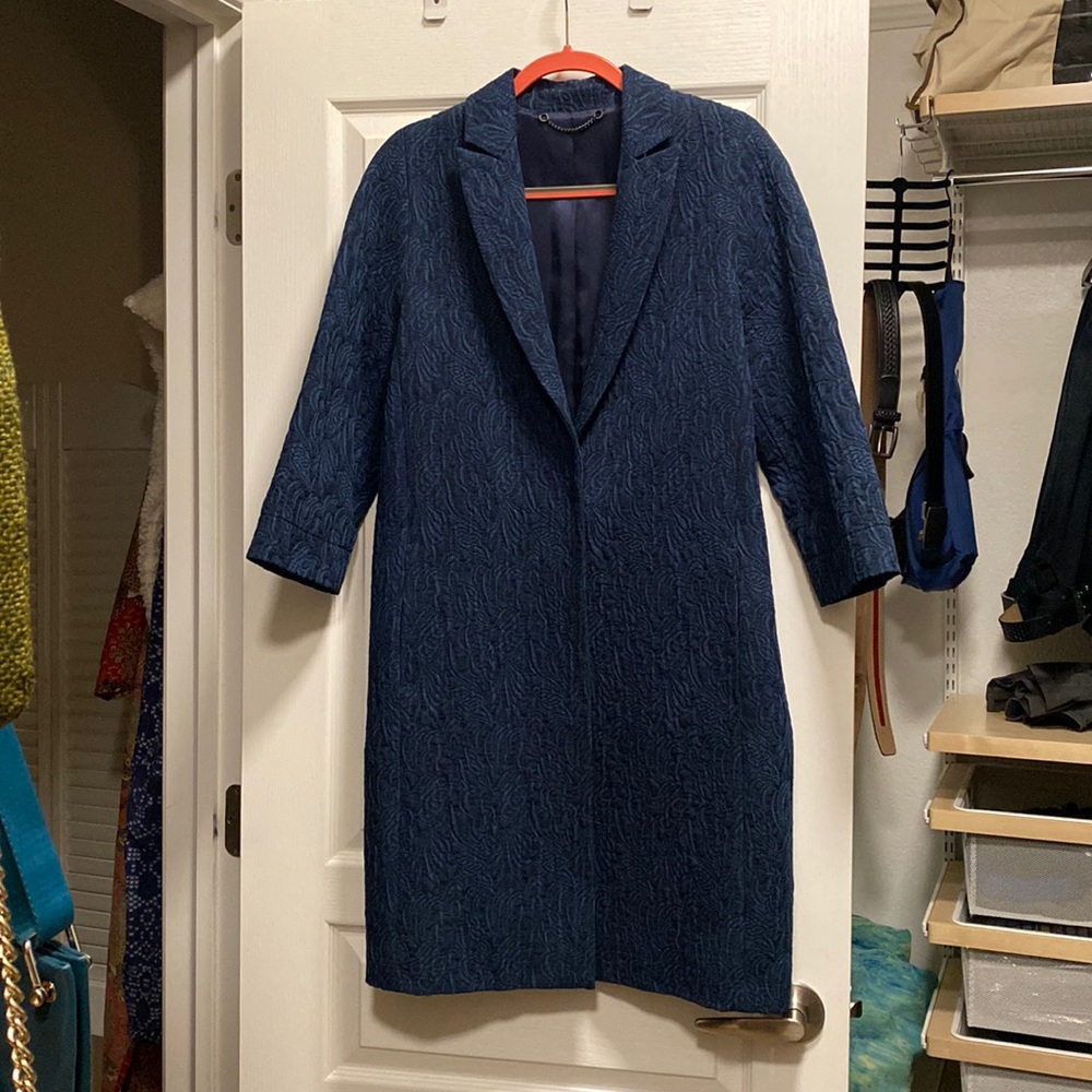 Designer British brand JIGSAW  3/4 sleeve elegant car coat .